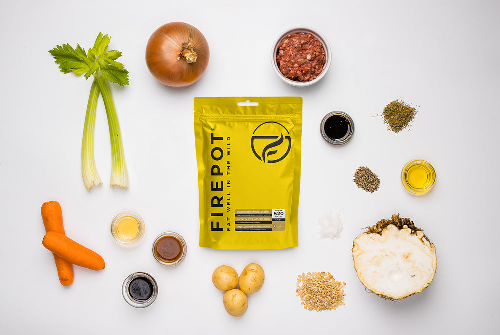 Runderstoofpot met parelgerst Firepot