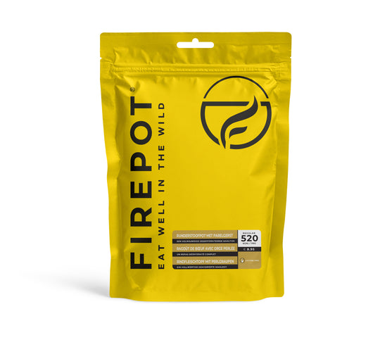 Runderstoofpot met parelgerst Firepot