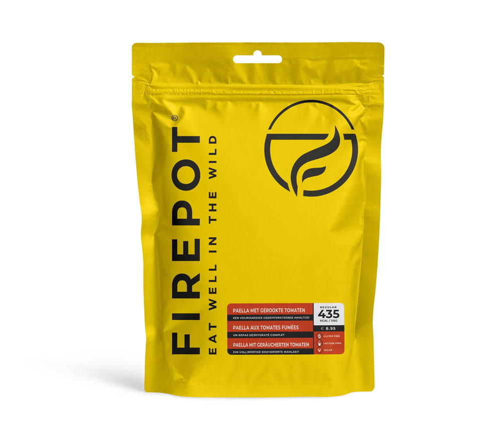 Paella met gerookte tomaten Vegan Firepot